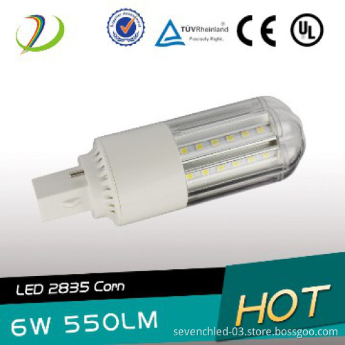 2014 hot 360 degree G24 LED Corn Light LED PLC CRI>80 PF>0.95 G24 LED